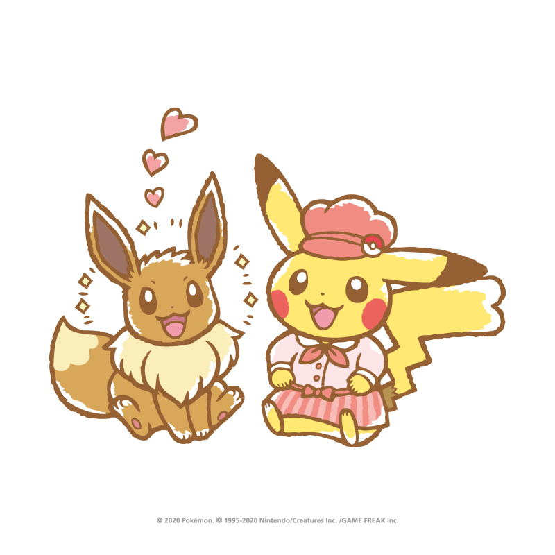 ポケモン「【おしらせ】「ピカチュウスイーツ by ポケモンカフェ 」新しい描きおろしイラス」|つるたさや Saya Tsurutaのイラスト