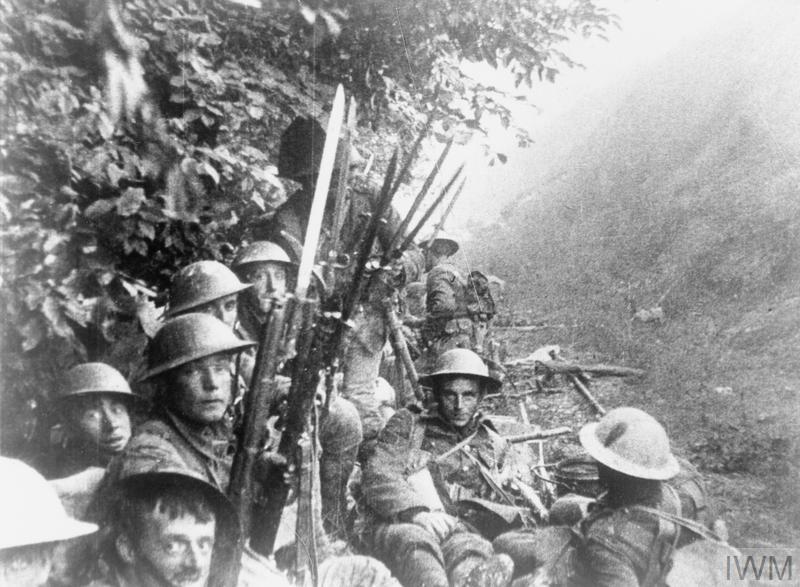 The Sunken Lane is a part of the battlefield which has become very widely known, because it features in Geoffrey Malins’ footage of the battle. Two still, IWM FLM 1672 and 1673.