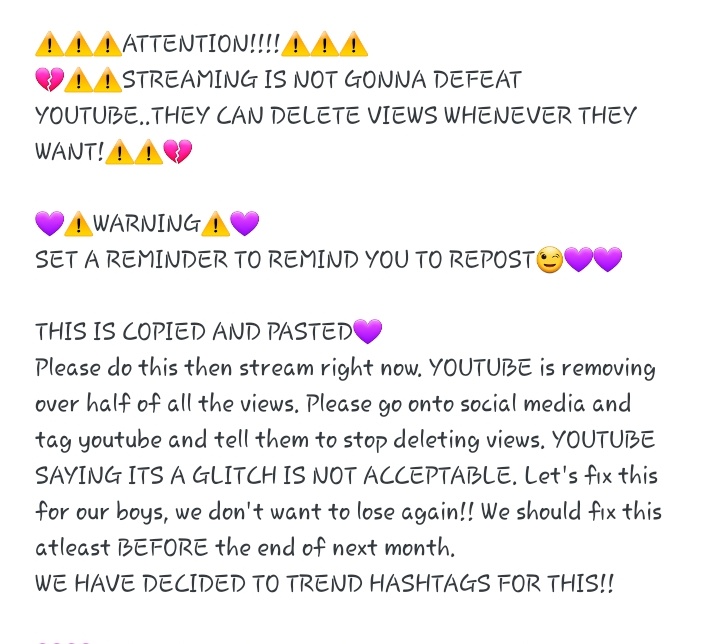 YoongiyahSupD's tweet photo. #YouTubeReturnViewsToBTS #YouTubeReturnBTSViews #youtubegiveourviewsback
#youtubegivebackBTSviews
#BTS @BTS_twt #BTSARMY https://t.co/jMtQzxa4Ts