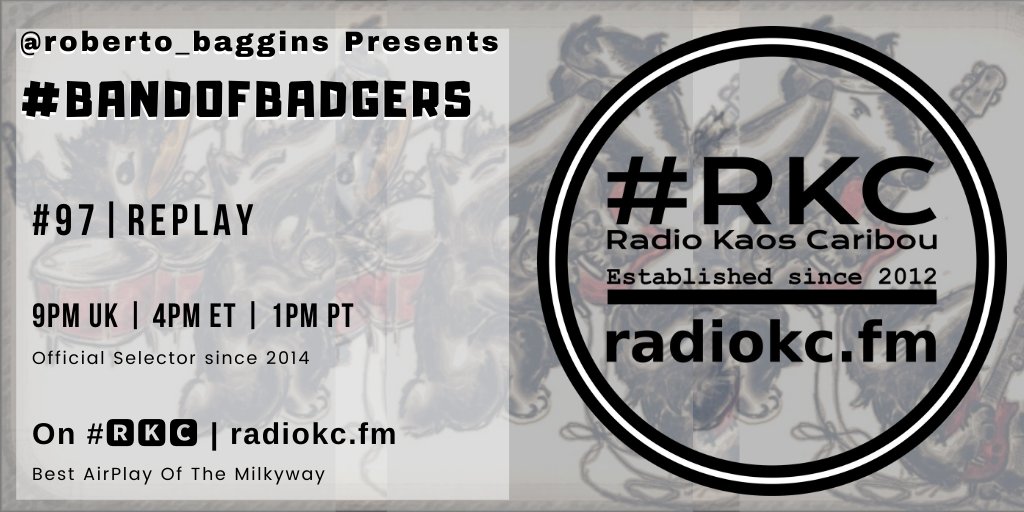 #π₯ππ (@radiokc) on Twitter photo TODAY
π9PM UKβͺ4PM ETβͺ1PM PT
#BandOfBadgers #97 #REPLAY
by <a href="/roberto_baggins/">Robbbbb ππΊπ¦</a>
π fb.com/BandoBadgersPrβ¦
π»#ππ
Ίπ
² featuring & closing w/
<a href="/danielle_duval/">Danielle Duval</a> | <a href="/cyasmineh/">Courtney Yasmineh</a> | <a href="/gurlzinthehood/">Girlhood</a> | <a href="/KathJenkins/">Katherine Jenkins</a> | #FleetFoxes TODAY
π9PM UKβͺ4PM ETβͺ1PM PT
#BandOfBadgers #97 #REPLAY
by <a href="/roberto_baggins/">Robbbbb ππΊπ¦</a>
π fb.com/BandoBadgersPrβ¦
π»#ππ
Ίπ
² featuring & closing w/
<a href="/danielle_duval/">Danielle Duval</a> | <a href="/cyasmineh/">Courtney Yasmineh</a> | <a href="/gurlzinthehood/">Girlhood</a> | <a href="/KathJenkins/">Katherine Jenkins</a> | #FleetFoxes