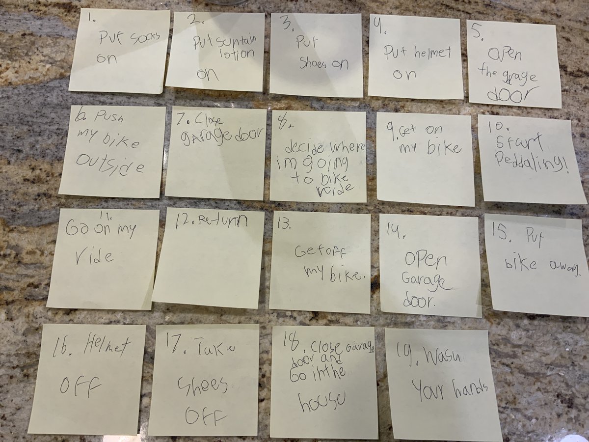 MAKECAMP_TEAM's tweet photo. Looking to fill your day? Check out our make campers' analog programming sequences of their fav activities #bodyboarding #basketball #tennis #bikeride #makecycle robots+coding #makesomething #makecamp2020 #STEAM #programming #coding #summercamp #make4good #makemission https://t.co/QwaqzLeHLb