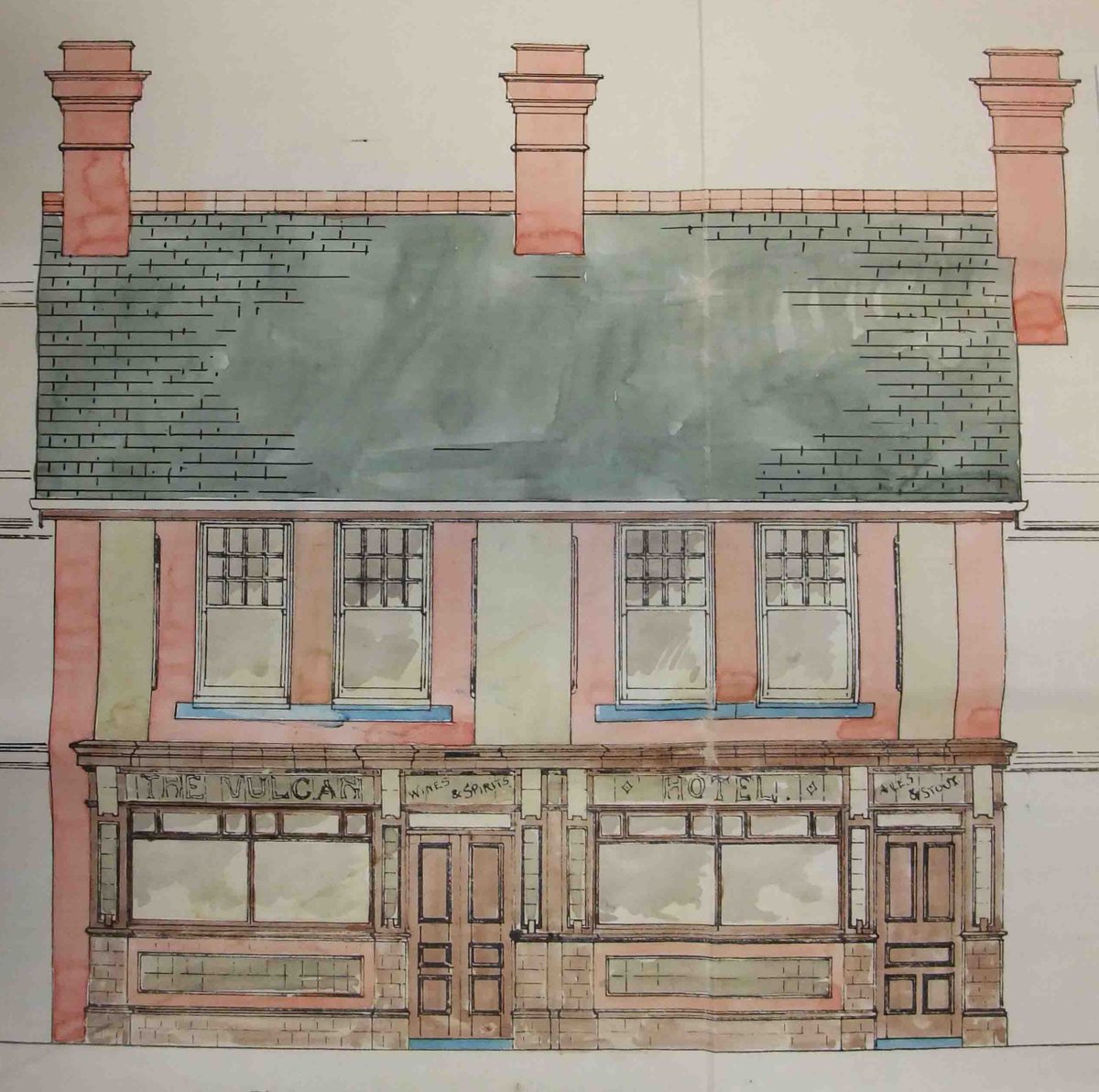 5/14 During major refurbishment work in 1914-15 the wooden façade of The Vulcan was replaced by a colourful tiled façade and renamed The Vulcan Hotel.The rebuilt Vulcan will be set in 1915 after its refurbishment. Blog:  https://bit.ly/2zj3v0k&nbsp; #SWOS20