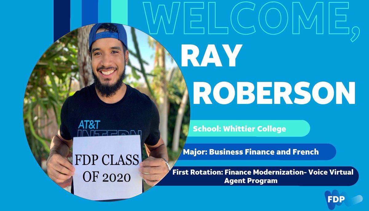 txgohogs's tweet photo. Help me welcome Ray Roberson as part of our FDP Class of 2020. #LifeatAtt #AttFdp #FutureFinanceLeader https://t.co/2b4YiF5FMU