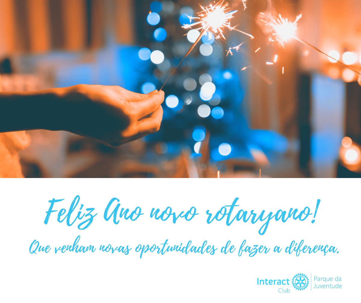 interactpj's tweet image. Feliz ano novo!!🎊 💙
#rotary #interact