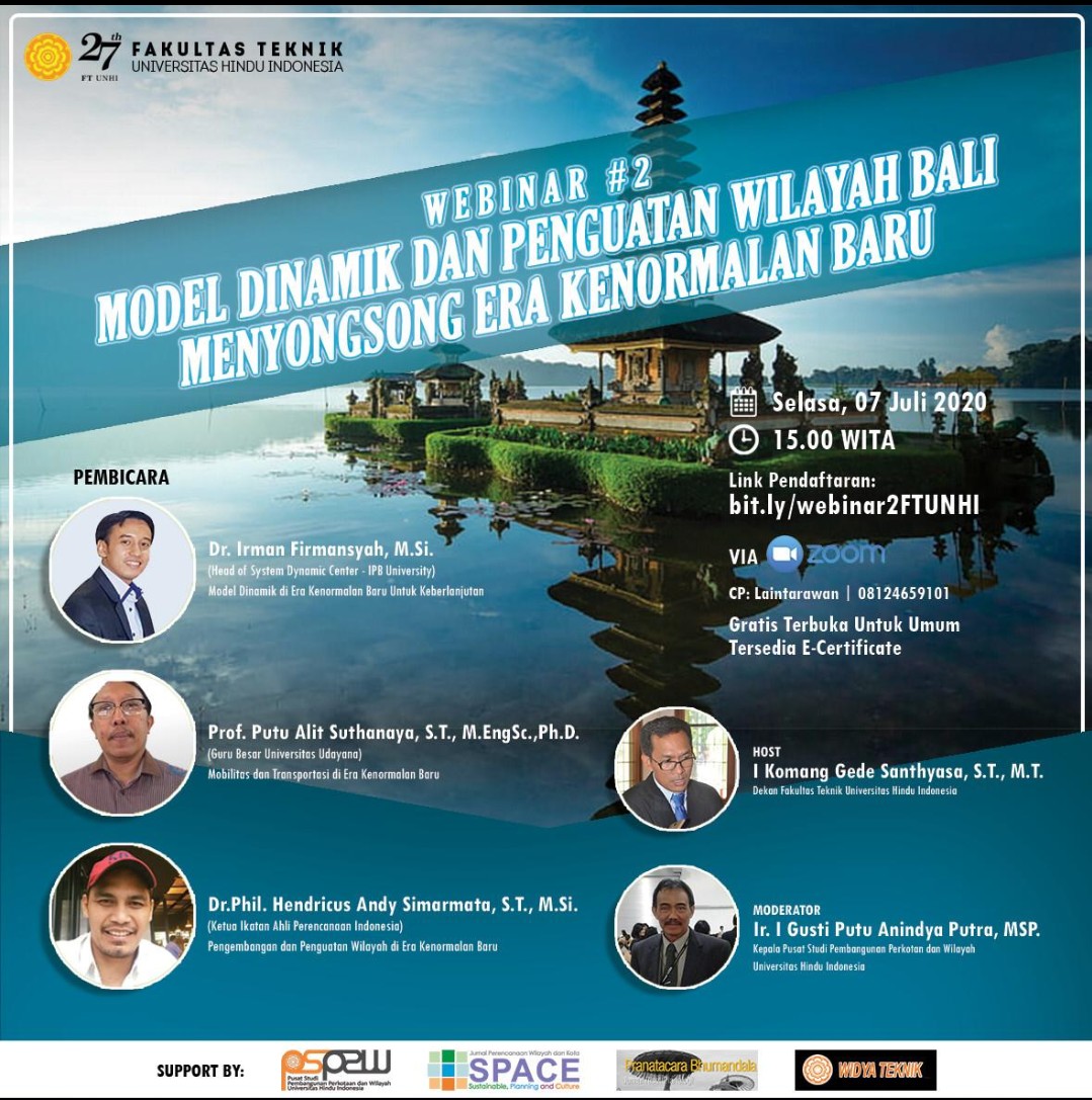 irmanf's tweet photo. BALI & NEW NORMAL
Keynote Speaker
Bali, 7 July 2020
Faculty of Engineering
Universitas Himdu Indonesian
#speaker #systemsthinking #systemdynamics #simulationmodel #bali #planning #newnormal #unhi #universitashinduindonesia
@S_D_Society @sisdiner https://t.co/5qzFxvX8pf