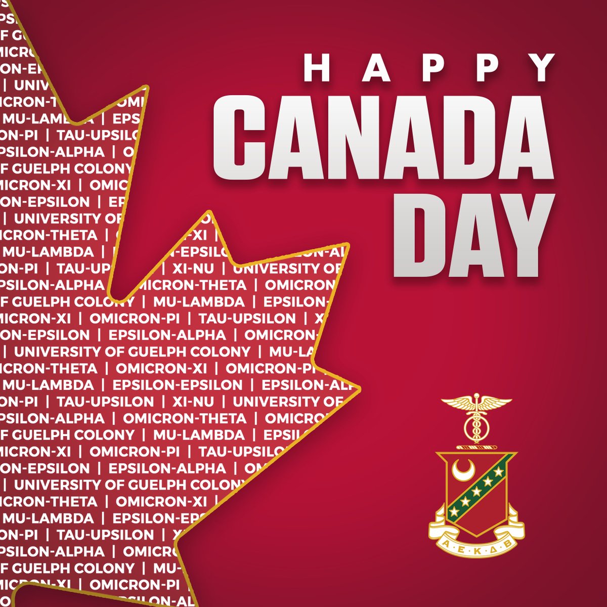 A very happy Canada Day to our Brothers to the North.  🇨🇦 #AEKDB