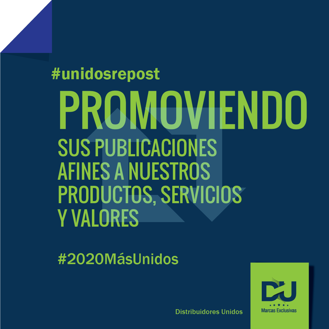 DUNIDOS's tweet photo. Seguimos PROMOVIENDO valor acompañando a nuestros clientes y aliados con nuestra política de #unidosrepost... Hacemos eco en nuestras redes de sus publicaciones, afines y relacionadas con nuestros productos y/o valores. Así impulsamos el crecimiento de su negocio #UnidosSumamos https://t.co/75He3YfxU0