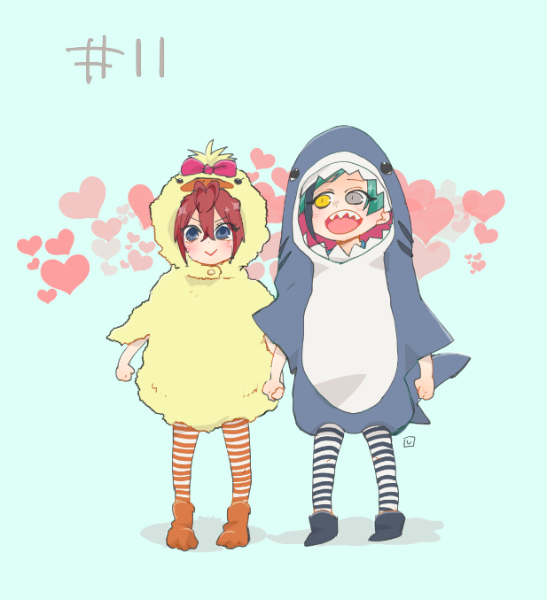 「11.きぐるみを着て
#30日CPチャレンジ #フロリド #twst_BL 」|しろこのイラスト