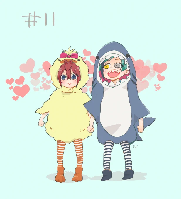 11.きぐるみを着て
#30日CPチャレンジ #フロリド #twst_BL 