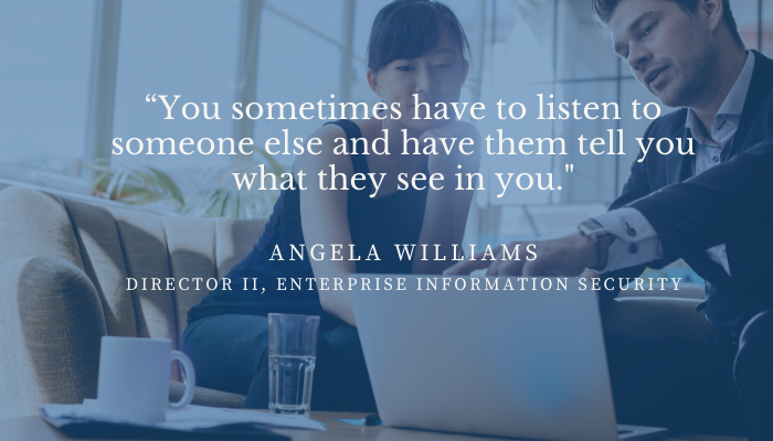 You might not always see in yourself what others see in you, so have your ears open. Get more insight from <a href="/COSenWilliams/">Angela Williams</a>, Director II, Enterprise Information Security, at <a href="/BCBSM/">BCBSM</a>, in our latest podcast. 

Click this link to listen: ow.ly/bYYb50Alfcl
#ITsmiths