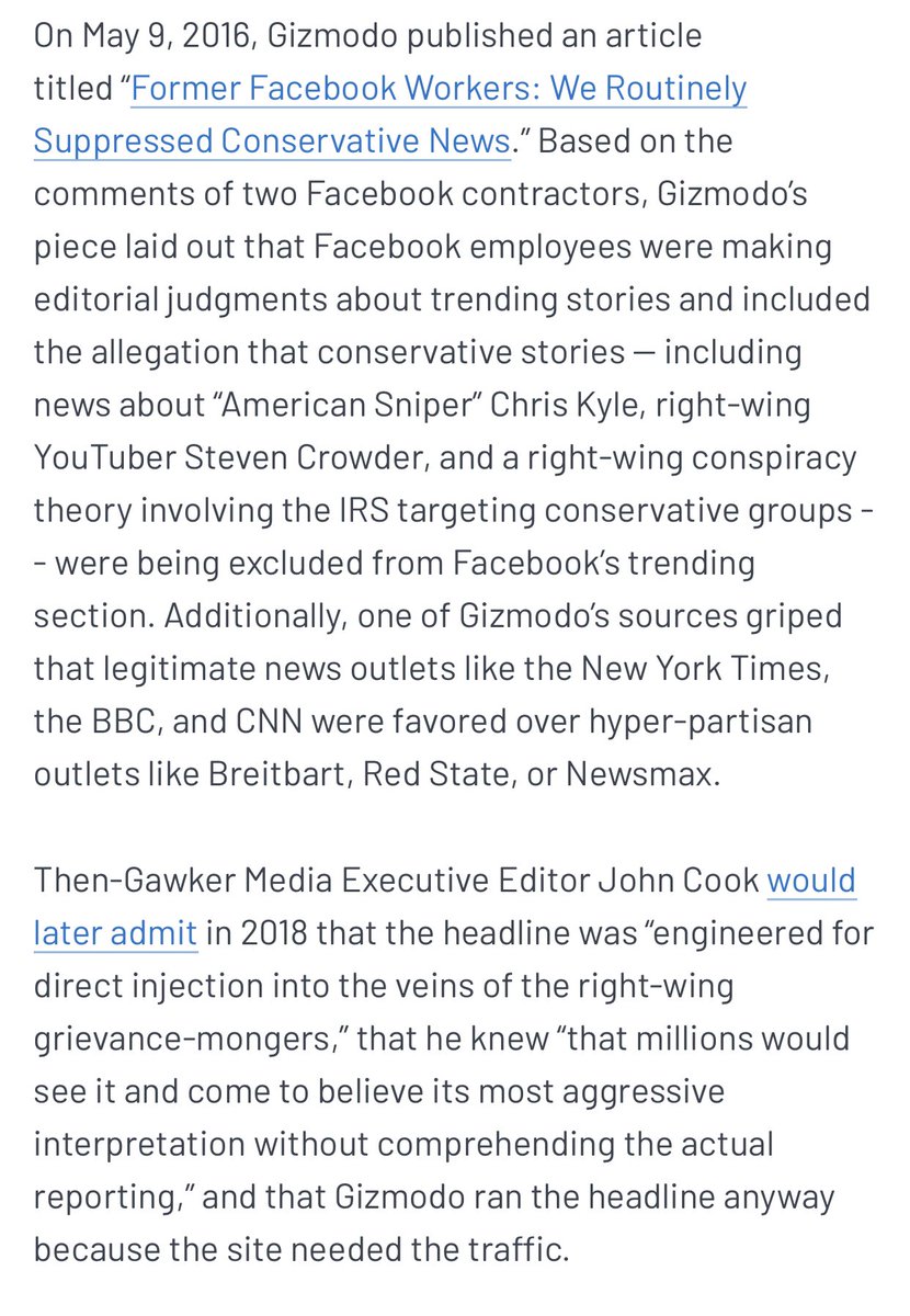 In 2016, an article about supposed anti-conservative bias at Facebook set off a series of events that jump-started the campaign to claim bias in tech.Zuckerberg met with conservatives, gave them everything they wanted, and signaled he could be easily bent to their will.