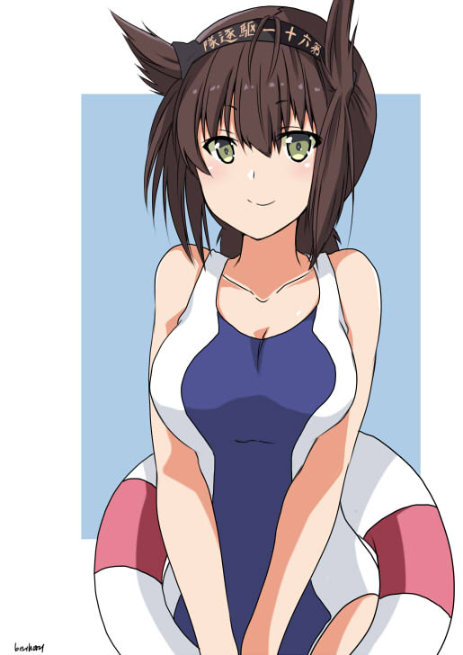 初月(艦これ) 「この季節、ボクは嫌いじゃないな。
#艦これ版深夜の真剣お絵描き60分一本勝負
#」|ひなせ・Oのイラスト
