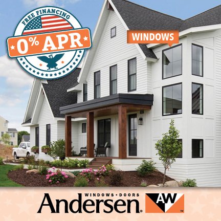 CandLWARD's tweet photo. $200 off each installed Andersen Window 🎆 0% APR Financing on Approved Home Improvements! - https://t.co/Ljr45yFCHe https://t.co/lRtQEbUwD5