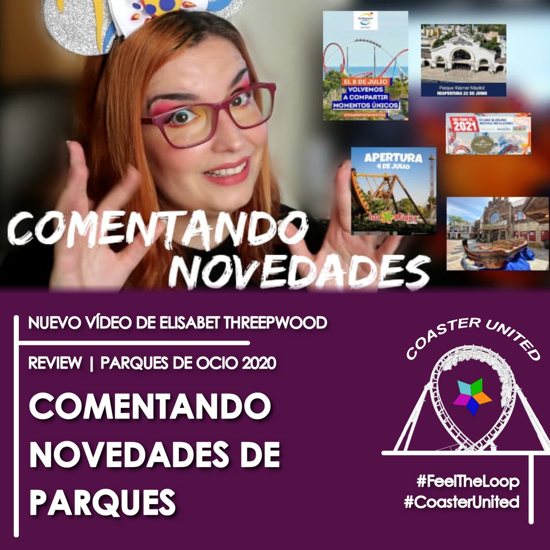 CoasterUnited's tweet photo. ¡Nuevo vídeo de @ElisabetTPW! ¡Descubre la información sobre APERTURA de PARQUES y NOVEDADES de PORTAVENTURA WORLD, PARQUE Y WARNER, ISLA MÁGICA y más! ¡Ya disponible!
.
.
.
#FeelTheLoop #CoasterUnited #Apertura #Novedades #ParquesDeOcio #ElisabetThreepwood https://t.co/oWAuwErjLL