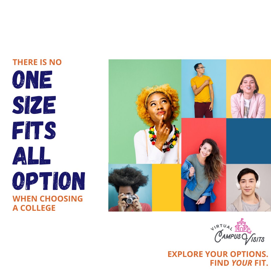 Explore your options and find YOUR fit. We can help. Check out our website to learn more about our Virtual Campus Visits. Link in profile.

#collegefit #findyourfit #college #campustours #campusvisit #GEARUP #TRIO