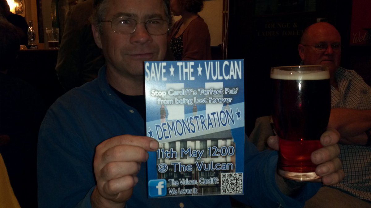 11/14 In 2008 the brewery decided to close the pub.The Save The Vulcan group campaigned tirelessly. They petitioned Welsh Government and submitted a listed building applicationWinning a reprieve of 3 years, they were ultimately unsuccessful.  https://bit.ly/2BLKK6z&nbsp; #SWOS20
