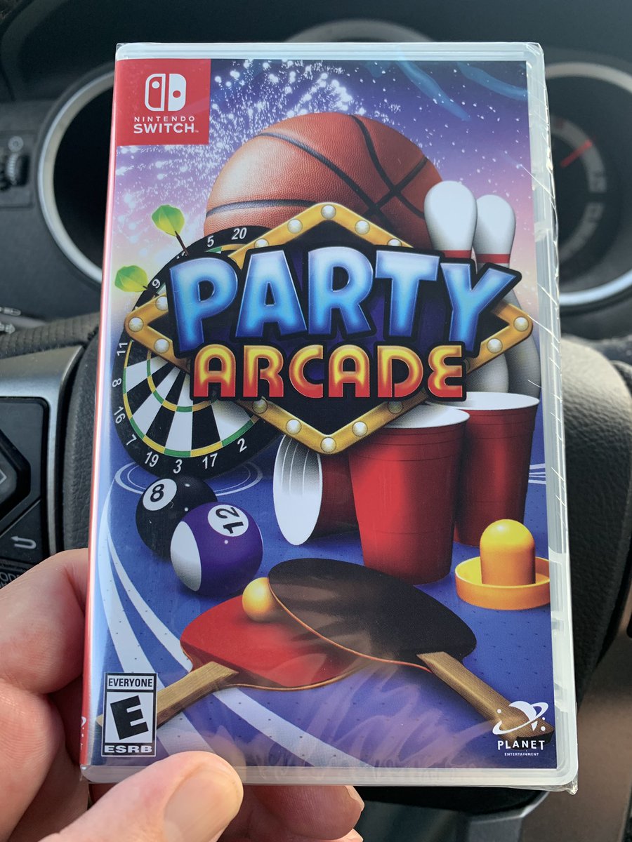 JoshuaMFrench's tweet photo. First pickup of July is a cheap one, #PartyArcade for $19.93 at @Walmart...
As part of my recent “casual sports” obsession, I especially want to see if billiards and darts are any good (plus I like #FarSightStudios).
This is my 477th physical #NintendoSwitch title. #SwitchCorps https://t.co/bpL0wdqF7K