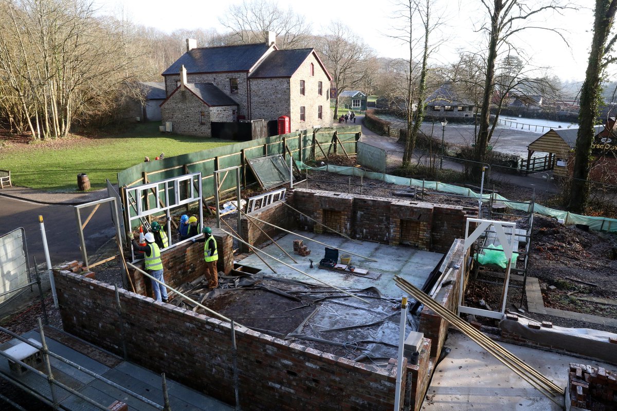 13/14 Rebuilding work continues during lockdown (following Govt guidelines) and The Vulcan is nearly at 1st floor level. Original fittings are being restored: leaded windows, wooden panelling, and the famous orange-brown glazed urinals.  https://bit.ly/30jVm6N&nbsp; #SWOS20