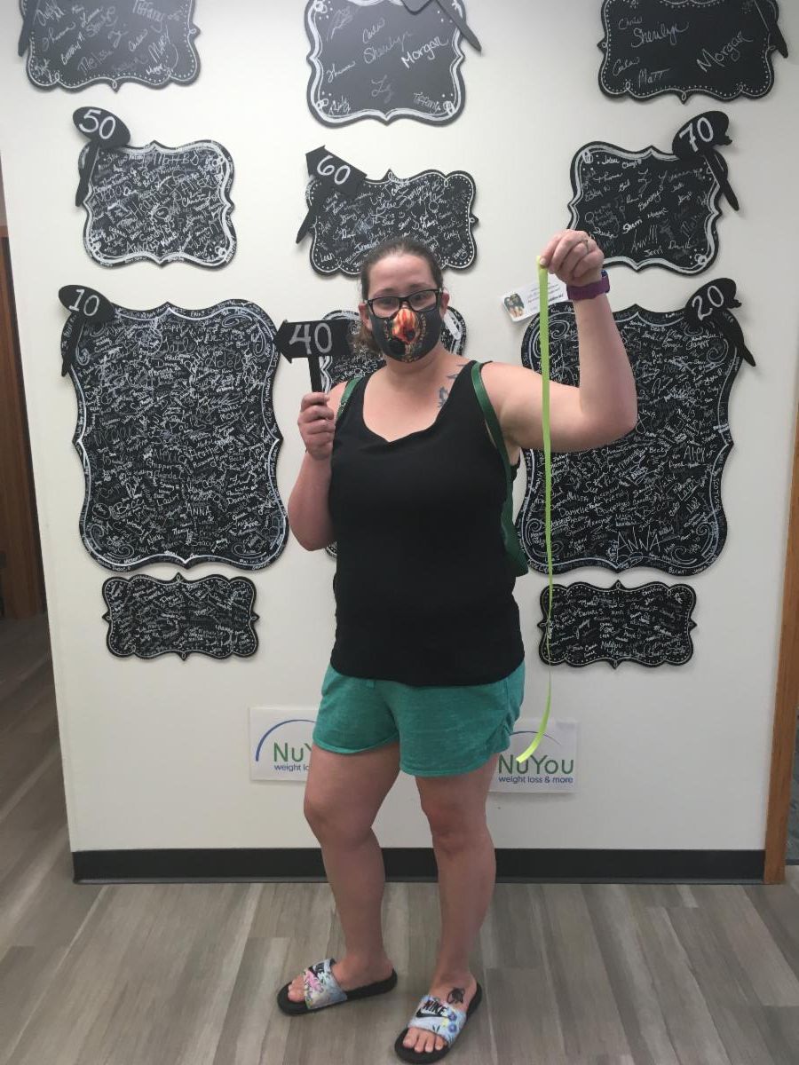 Good morning NuYou Fans! Please join us in celebrating Amanda Inge on landing herself on yet another milestone of 40 pounds and 34.5 inches down! She joined NuYou to finally gain control of her health and she is achieving just that! We are so proud of you! 💚💙 #NuYouExperience
