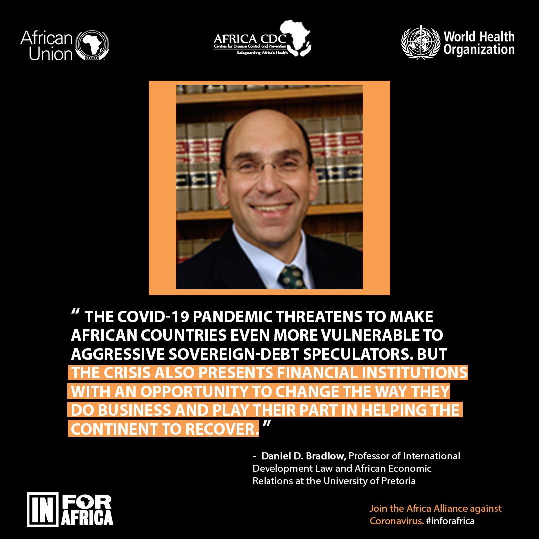 GETINFORAFRICA's tweet photo. Words from Daniel D. Bradlow on how this crisis can be an opportunity for financial institutions.
#INFORMASKS #INFORTESTING #STILLINFORAFRICA https://t.co/vpxFCT8pNG