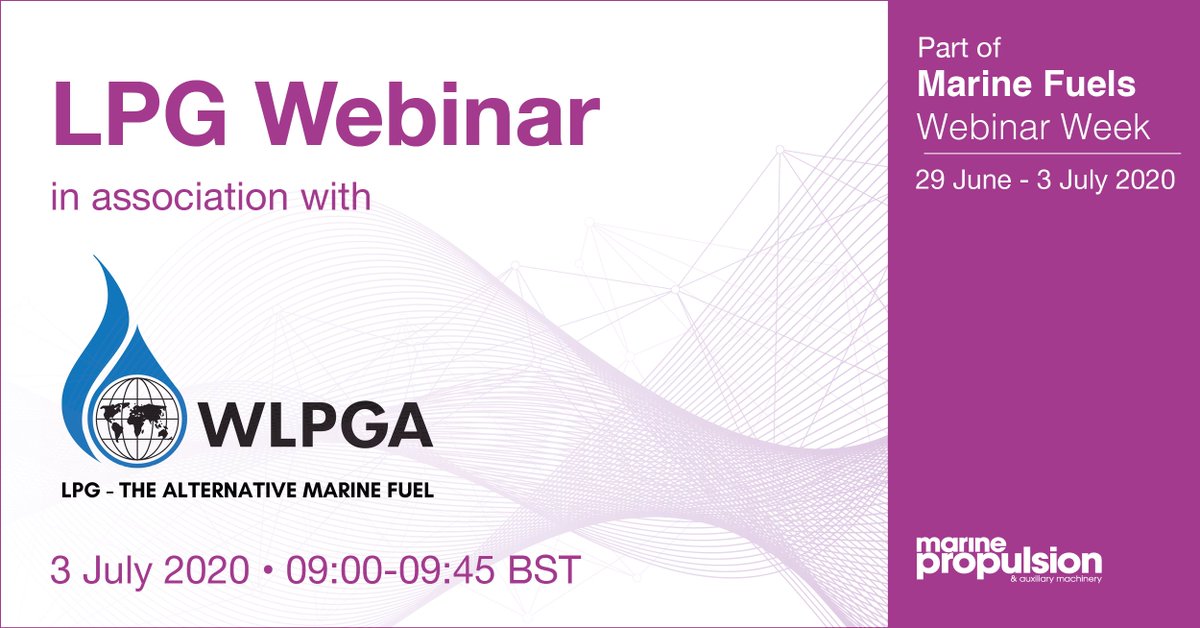 WorldLiquidGas's tweet photo. This Friday 3rd July, join #WLPGA for a free LPG webinar, part of Marine Fuels Webinar Week to discuss timely and practical insights on the viability of #LPG as a #marinefuel.

Get all information about Marine Fuels Webinar Week 👉https://t.co/fnoSMjQKgy https://t.co/fAvJsOVrU6