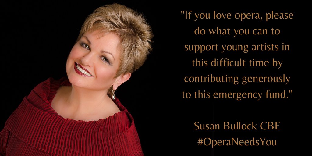 TheOperaAwards's tweet photo. Thanks to the fab @susanbu1 for supporting our appeal and being such a great advocate for emerging artists.
https://t.co/Sy6pXyDNig
#OperaNeedsYou https://t.co/sPQUjHbHPM