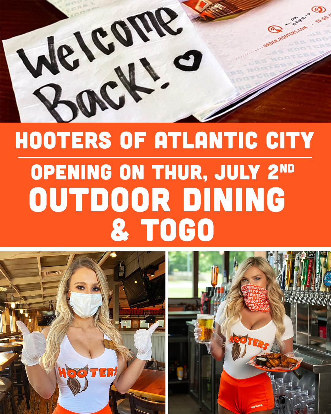Hooters of Newark on Twitter "We are happy to announce our friends at