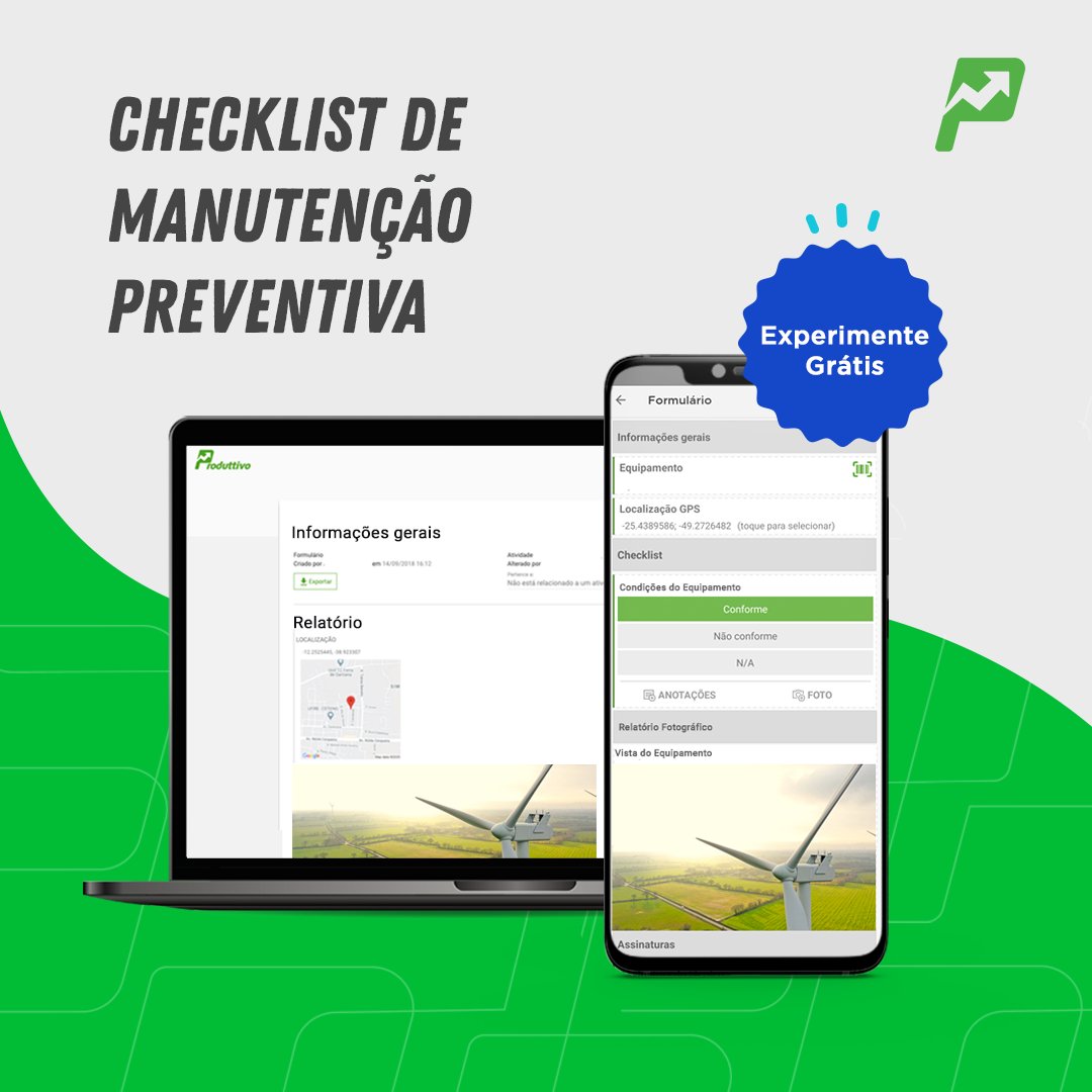 produttivoapp's tweet photo. O checklist é uma ferramenta essencial para a execução de manutenções preventivas eficientes. 😉 Clique no link que está no perfil e confira um modelo pronto e digital que preparamos para agilizar o seus processos. https://t.co/1cCexlt9Pd