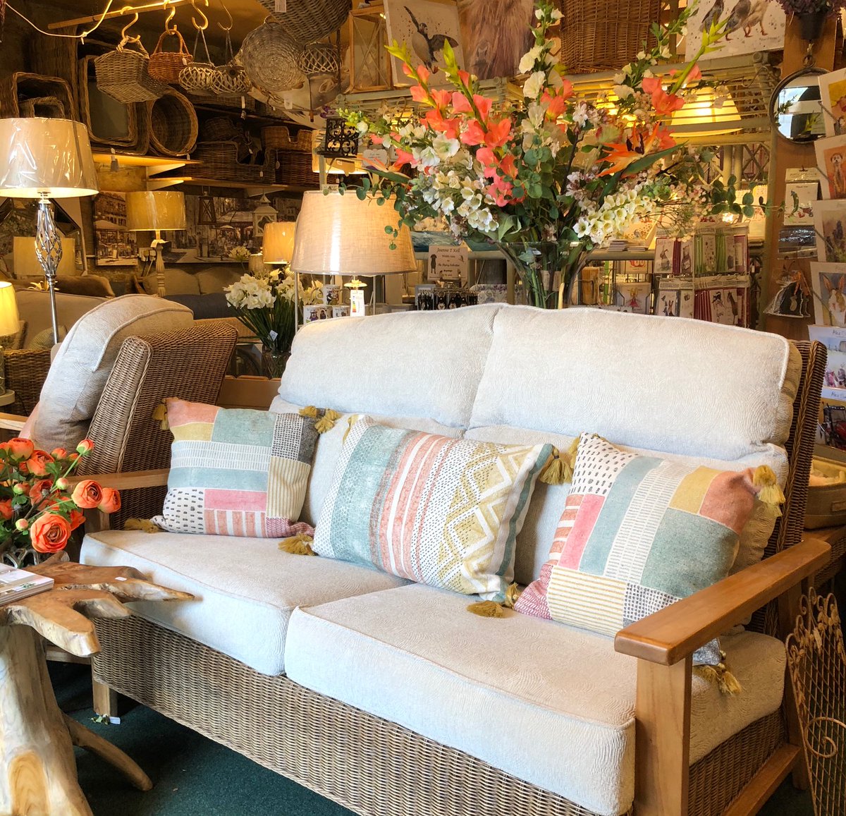 The beautiful Alexandra range from <a href="/Darocane/">Daro Indoor and Outdoor Rattan Furniture</a> taking centre stage in our shop entrance!

The high back makes this suite exceptionally comfortable. 👏🏻

Pop into our shop for a try, visit caneandpine.co.uk/cane-furniture/ or email us if you would like more info! info@caneandpine.co.uk