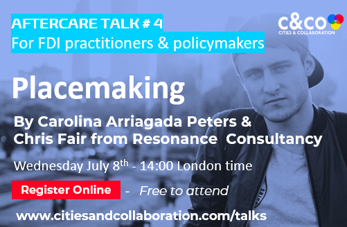 askcarolina's tweet photo. Our next Aftercare Talk will look @ Place &amp; Ecosystems and why they are quintessential to Aftercare. Guest speaker @crfair @Resonanceco &amp; publisher of @bestcitiesorg ranking will explore  key features of magnetic locations. Register: https://t.co/bEwzpb618W

#fdiafterare #FDI https://t.co/LYwj0JGhiA