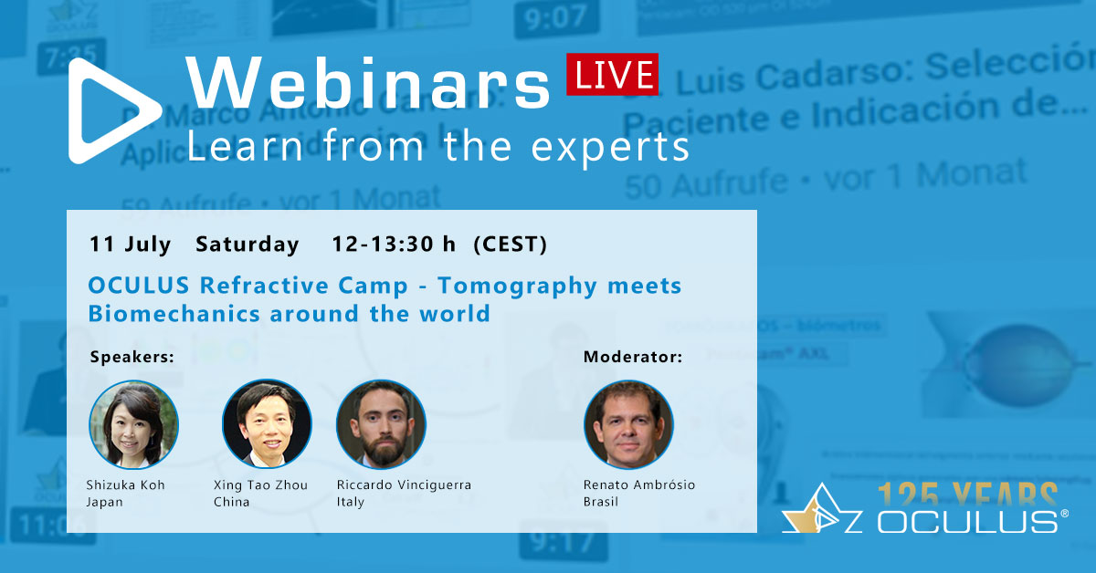 OCULUSofficial's tweet photo. ❗️📅🎓 Mark your calendar for our next OCULUS Refractive Camp session and register now: https://t.co/YcQ6hcncZP

@ric_vinciguerra @drambrosiorio

#OCULUS #Pentacam #CorvisST #biomechanics #tomography #refractive #surgery https://t.co/niAhh8nZNw