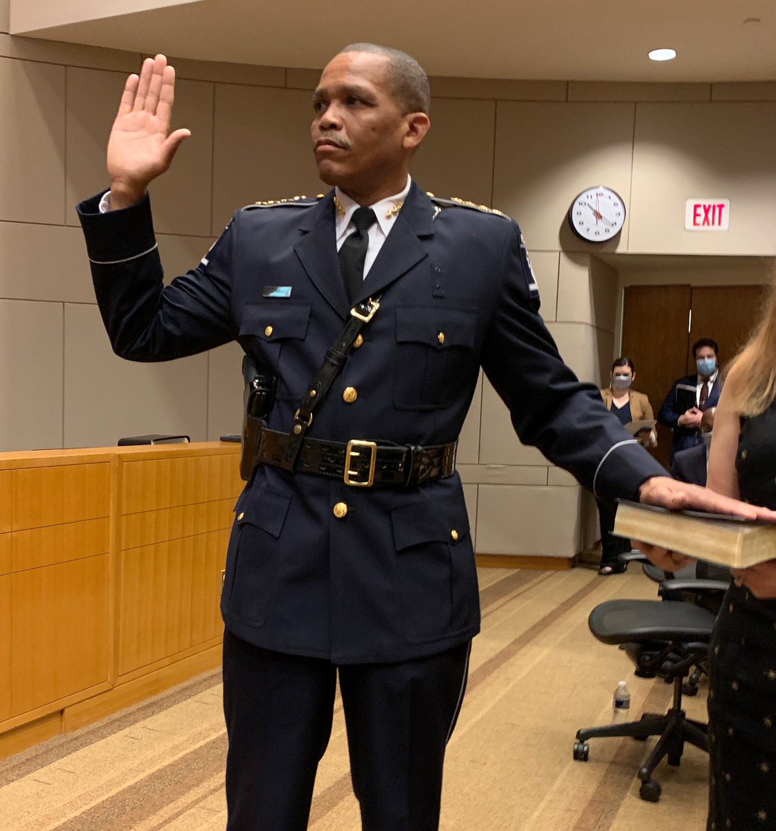 CMPD's tweet photo. @CMPD’s Chief of Police, Johnny Jennings. #clt #cltnews #Charlottenc #cmpd https://t.co/Yd1qH4Ui3m