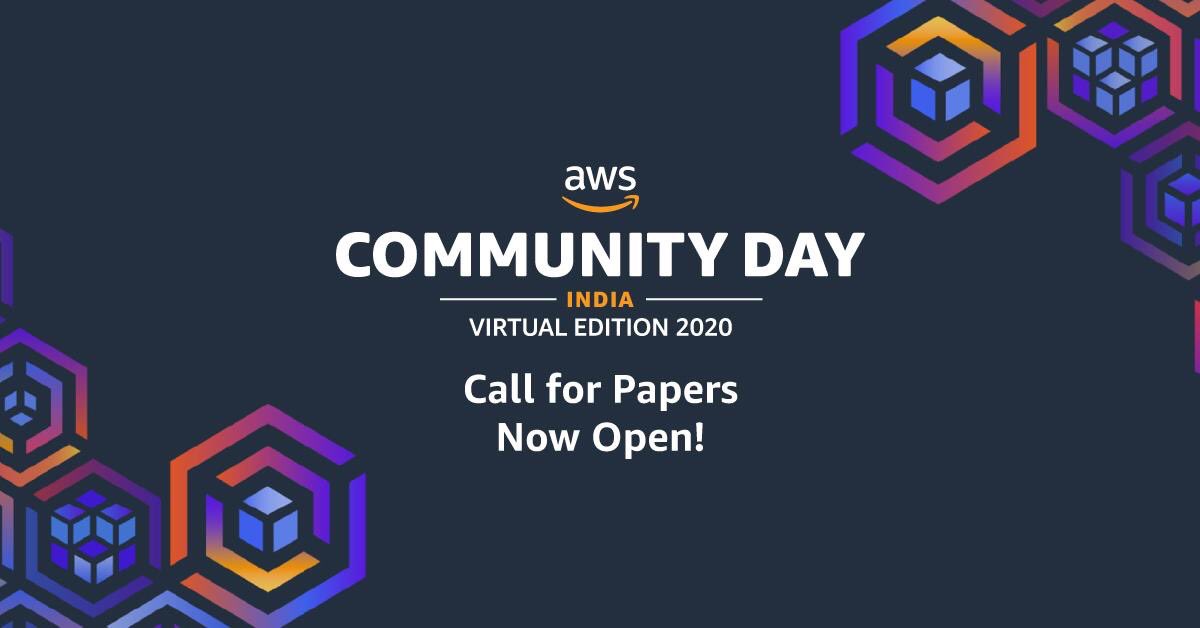 jayesh_ahire1's tweet photo. Call for Papers now open for AWS Community Day India! Get your chance to share AWS Cloud stories and use cases with the community. Submit your topic now: https://t.co/xXIokvPuCk
#OneNationOneCommunity
@awscloud @AwsPune @awsugindia @AWSUserGroups https://t.co/yMeIQi6DN9