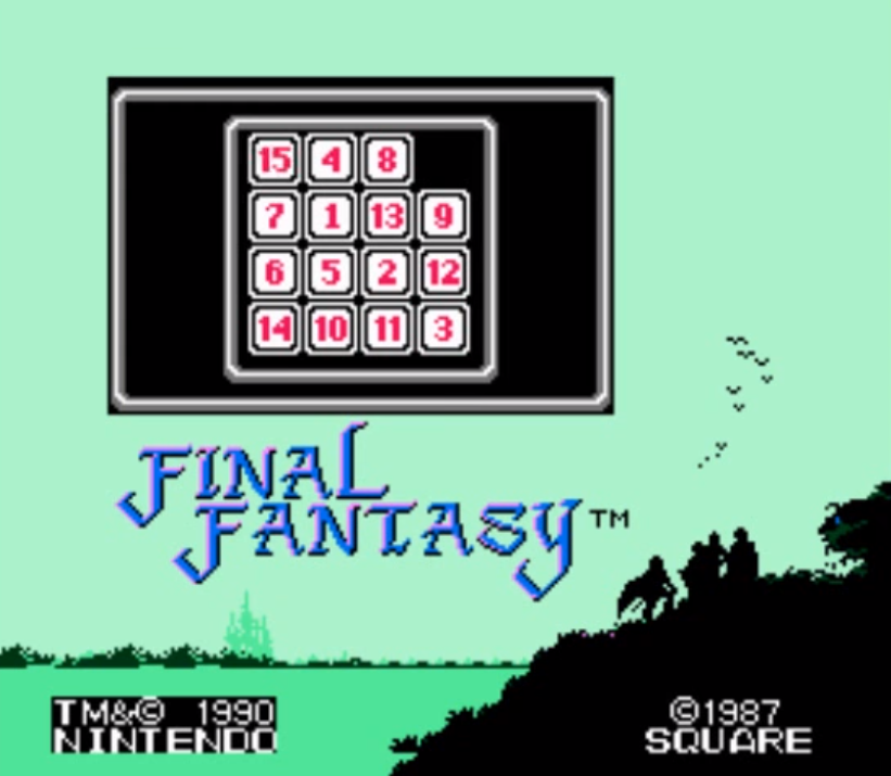 let's start with good ol' final fantasy 1: when you obtain the ship you can access a slide puzzle of all things if you're in said ship and hold the A button while pressing the B button 55 times