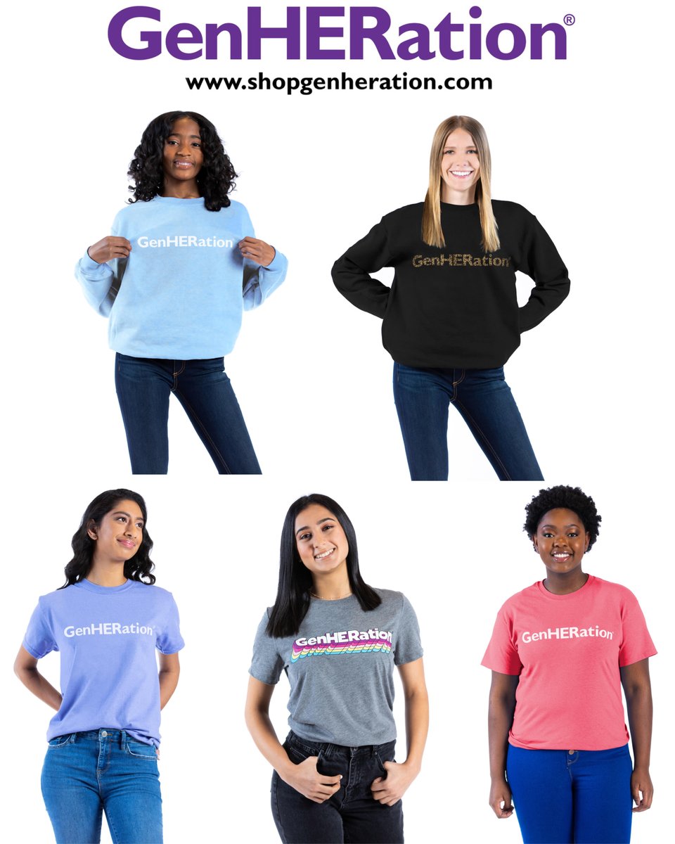 GenHERation's tweet photo. We are excited to announce our first clothing line: The GenHERation® Collection! Our first collection features 11 custom designed pieces modeled by GenHERation® members across the country. Visit https://t.co/vdu1F5Yamh to view the full collection. https://t.co/TpiTAraf8K