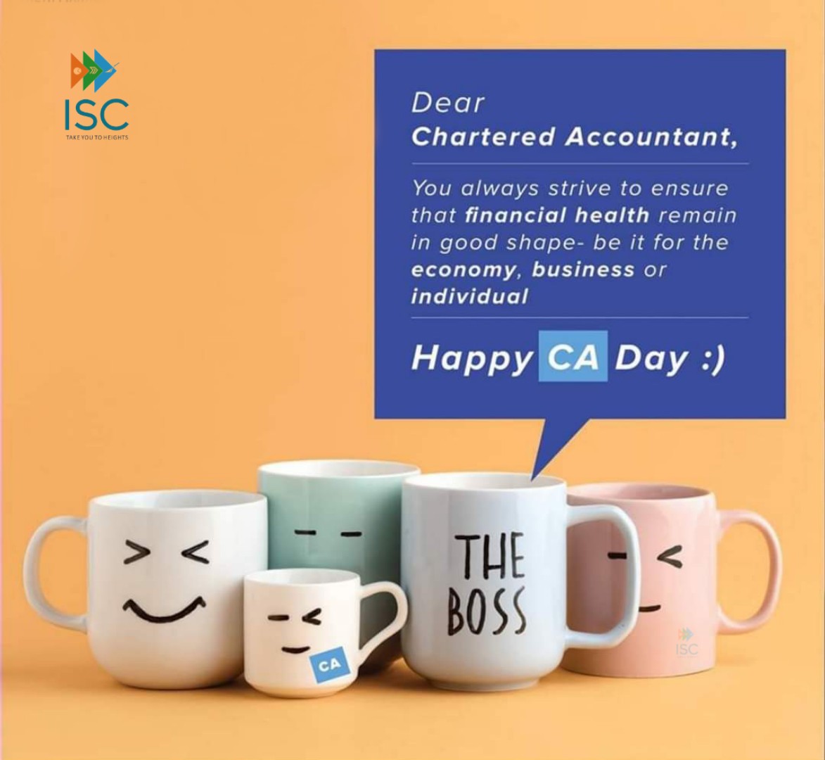 ReachISC's tweet photo. Finance, numbers, money'. They are not so easy for a normal person but for CA, they are the butter and bread'. Happy CA Day to CAs.

#CADay #IscWishes #CA https://t.co/p4p0ZGQhF4