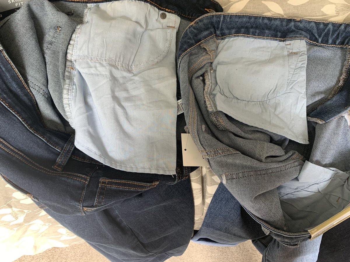 Beccajfish's tweet photo. Pockets. On the left mens jeans, on the right womens. For the love of god WHY?!?!
Apparently a hangover from the Victorians declaring women might harbour subversive objects.
Women need practical sized pockets too!
#pockets #smallpockets #everydaysexism #uselesspockets https://t.co/btkyGTbxy8