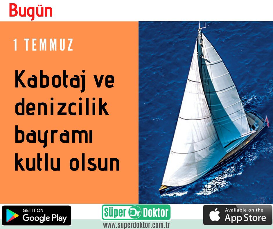 superdoktortr's tweet photo. Türkiye’nin karasuları ve limanları arasında deniz taşımacılığı haklarını yabancıların kontrolünden kurtararak, bu hakları yalnızca Türk gemi ve vatandaşlarına tanıyan Kabotaj Kanunu'nun 94. yıl dönümü kutlu olsun. #süperdoktor #kabotajvedenizcilikbayramı #kutluolsun https://t.co/c1tp6er4Fw