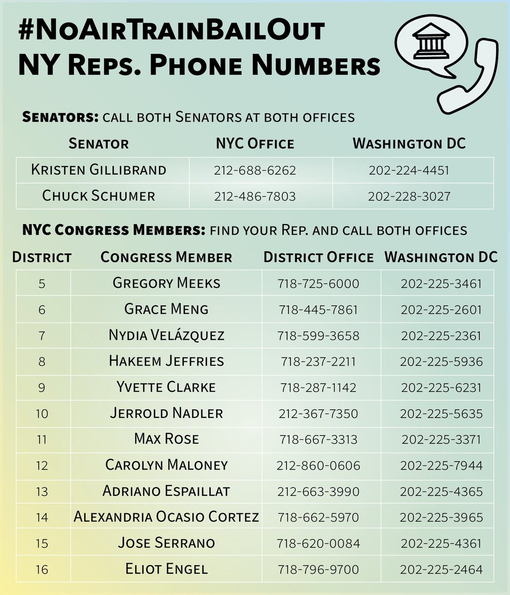 FlushingBay's tweet photo. Got 5 min? Join us TODAY at 12pm to call your reps and ask that they say NO to @PANYNJ's request to use taxpayer money to bail out the #LGAAirTrain.
Now is not the time to invest in a #WrongWayAirTrain that offers zero public transit, burdens the 7 train and alienates parkland. https://t.co/Wn1uf0Loqk