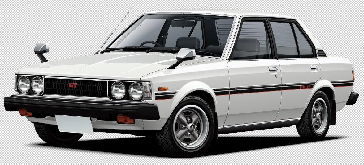 多田 誠 7月1日だからte71 カローラgtセダンの前期 アオシマのパッケージイラストです T Co B2xaddnyew Twitter