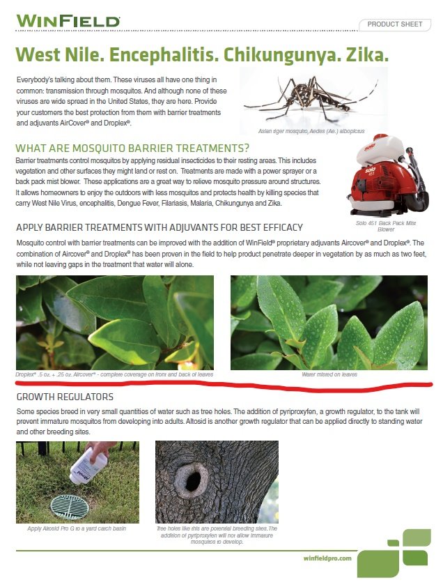 mnturfpest's tweet image. Some thoughts on treating mosquitoes for the holiday weekend. #Droplex #Aircover @winfieldpro