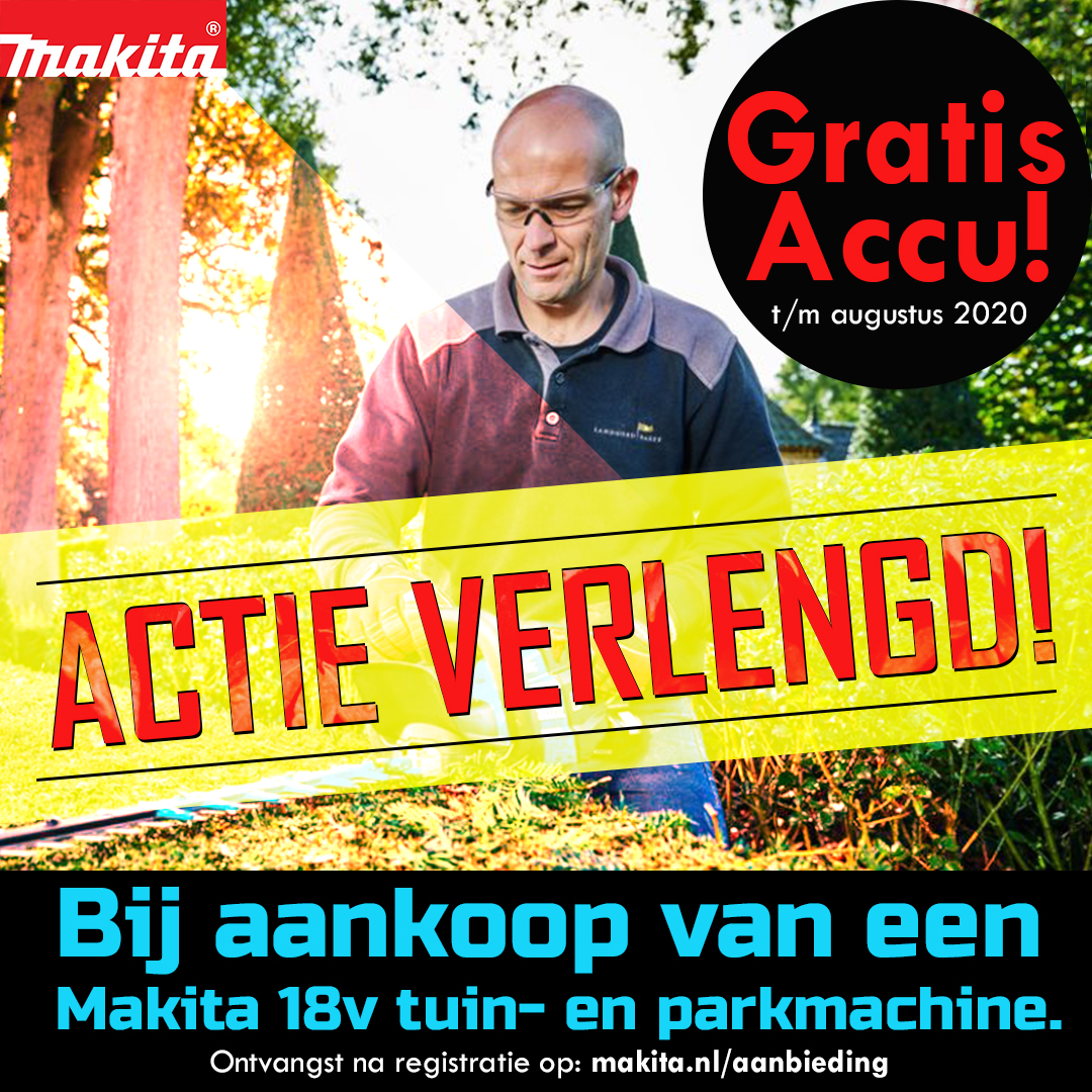 Profiteer nu nog twee extra maanden van de #Makita accu actie‼🔋

Bekijk de actieproducten en -voorwaarden ⤵
toolmax.nl/acties-per-mer…

#tuinmachines #accu #gereedschap #actie #bladblazer #heggeschaar #tuin #tools
