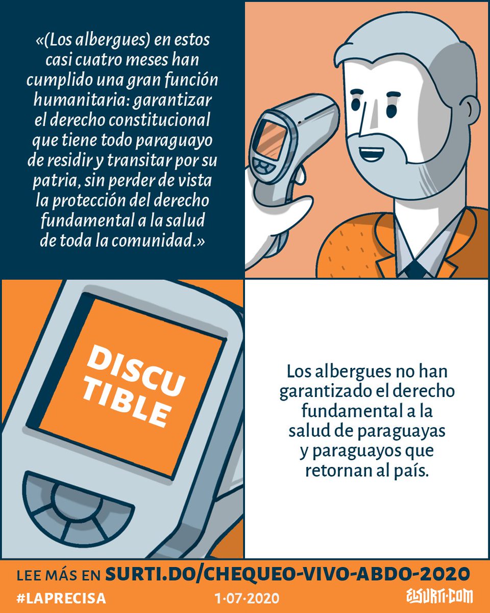 eslaprecisa's tweet photo. Es *discutible* que los albergues hayan logrado garantizar el derecho a la salud de toda la comunidad, como dijo @MaritoAbdo en el informe presidencial. 

En este chequeo explicamos por qué 🧐
https://t.co/glBwRXo8RF

#ChequeoMarito https://t.co/XTo7ixx9iG