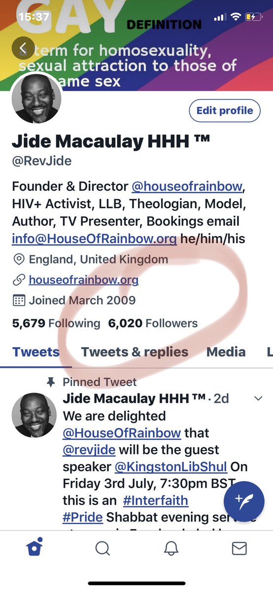 RevJide's tweet photo. Many thanks to over 6000 folks following me on Twitter. Let’s celebrate #PrideInside2020 with my favourite catchphrase “GAY means #GodAdoresYou https://t.co/nY8eIvwb24