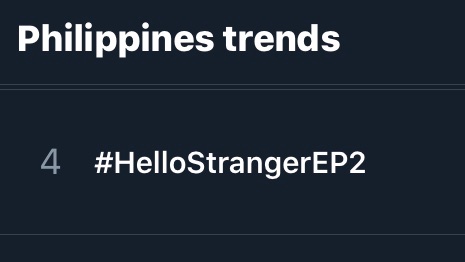 phBLcentral's tweet image. Currently trending at #4! #HelloStrangerEP2