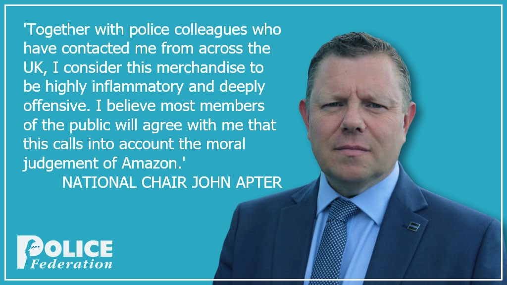 PFEW_HQ's tweet image. A decision by @AmazonUK to continue selling merchandise containing a ‘Blue lives murder’ logo and graphics suggesting police brutality has been roundly condemned by @PFEW_Chair

MORE: bit.ly/3eRJRI3
