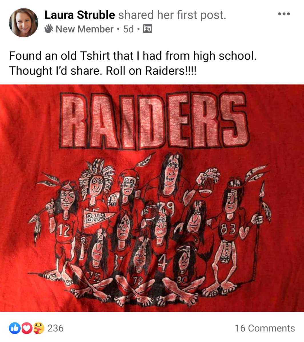 2020Grill's tweet photo. In case you're wondering how Bellefonte locals are responding to the possibility that their Native American logo might be changed, this is from the Facebook group "Keep the Bellefonte Mascot" https://t.co/jgE2yMbSrs