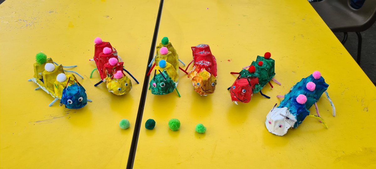 Charlestown_Rec's tweet photo. We made caterpillars in the EYFS key worker bubble today after reading The Very Hungry Caterpillar! Can you make your own at home this week? 🙂🐛 https://t.co/iEKSwYD0x6