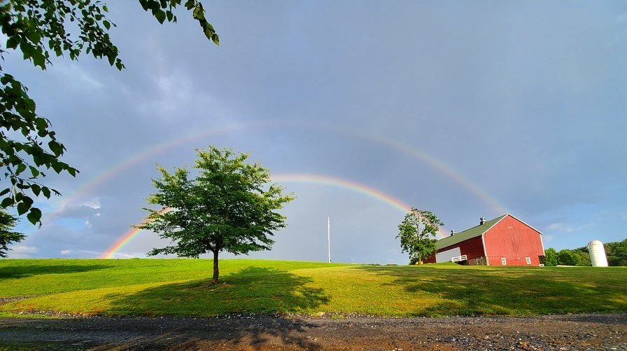 MadisonFieldsMD's tweet photo. A double rainbow at Madison Fields! 🌈😍 https://t.co/1CEHJn5Vrn