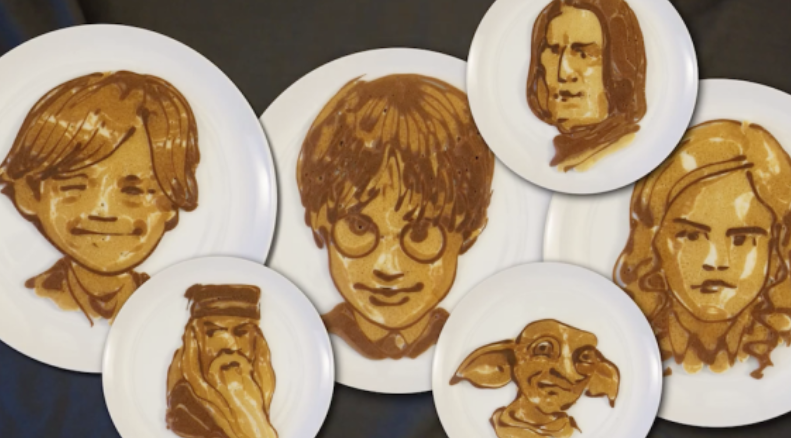 TCUTS__'s tweet photo. Knuts Post ⚡Harry Potter Character Pancakes! What 2 characters would you make out of pancake mix? What toppings would you use for EACH and why? 4 sentences mini #HarryPotter #TCUTS  #TheCupboardUnderTheStairs   #Slytherin #Gryffindor #Ravenclaw #Hufflepuff  #pancakes https://t.co/T3xUWd0akK